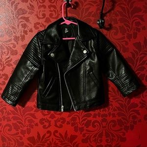 3 for $20! Kids faux leather Moto jacket sz 3t